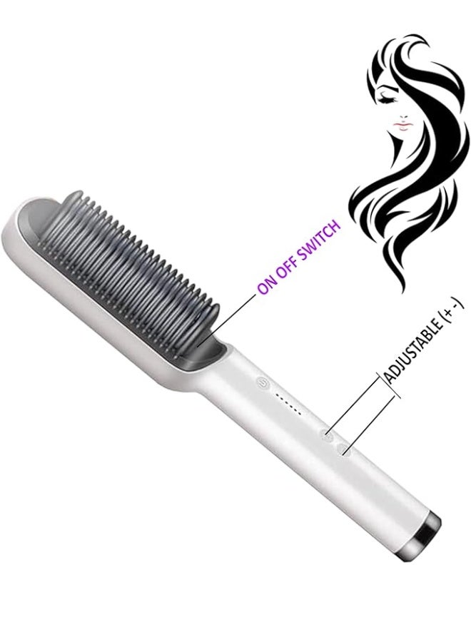 LOISTE Electric Hair Straightening Comb – Heated Styling Brush for Women & Men, Smooths Frizz & Straightens Hair - Image 2
